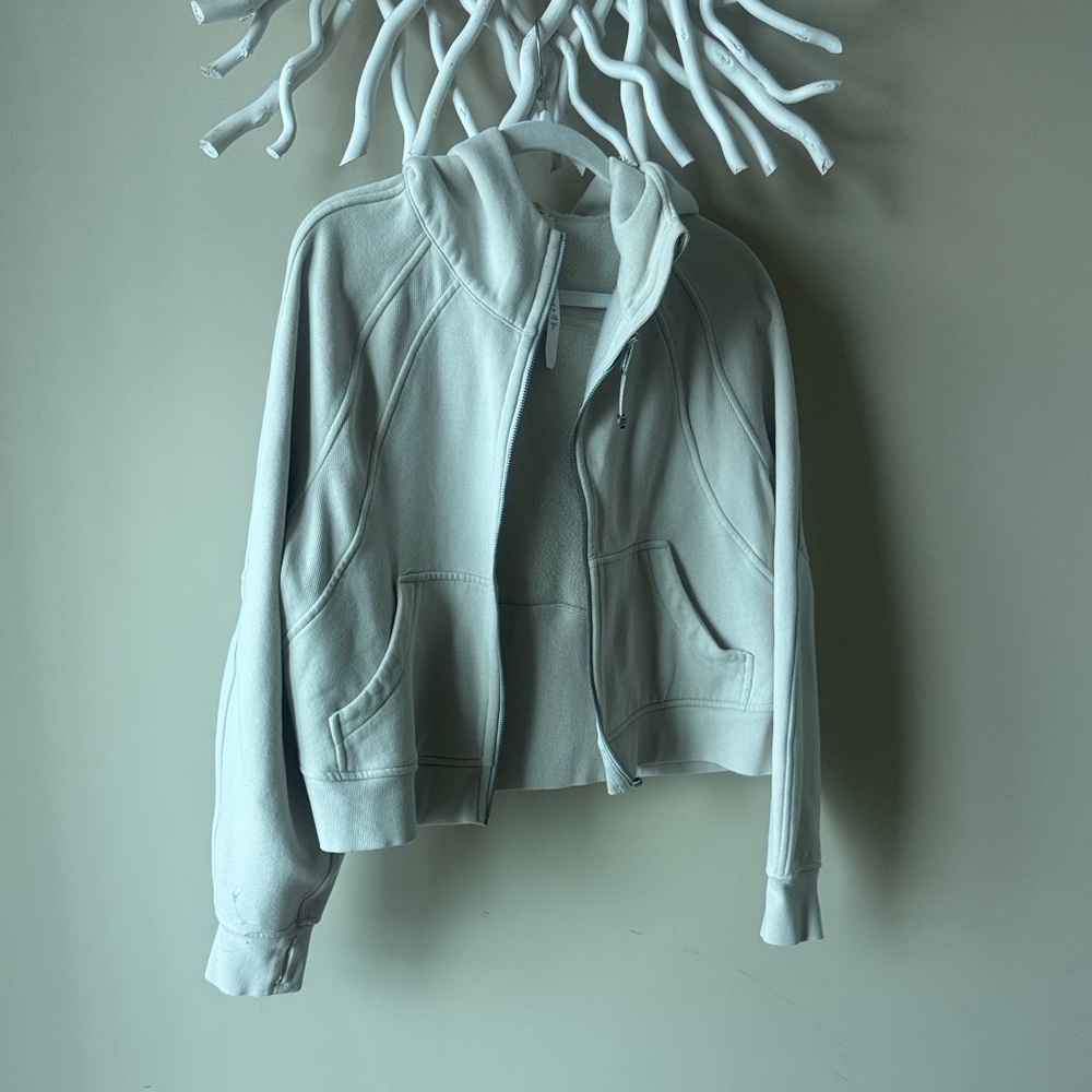Lululemon Cream Scuba Zip-Up